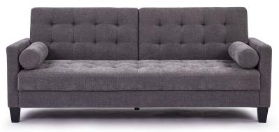 Halia Dark Grey Fabric 3 Seater Sofabed