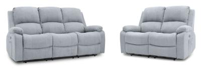 Axel Grey Fabric Electric Recliner 32 Seater Sofa