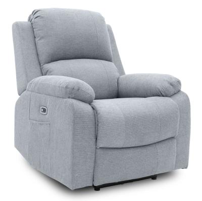 Axel Grey Fabric Electric Recliner Armchair