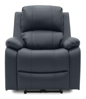 Axel Grey Faux Leather Electric Recliner Armchair