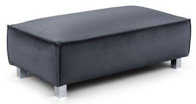 Sloane Slate Fabric Footstool