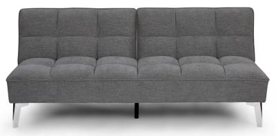 Carys Dark Grey Fabric 3 Seater Click Clack Sofabed