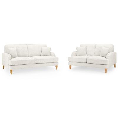 Rupert Cream Fabric 32 Seater Sofa Set