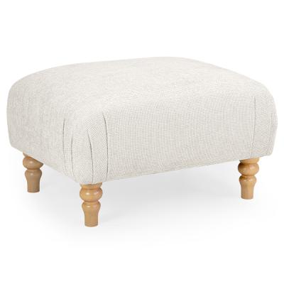Rupert Cream Fabric Footstool