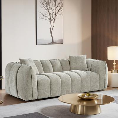 Venice Sofa - Beige Fabric - 3 Seater