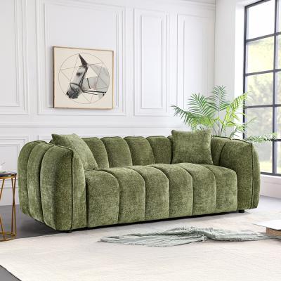 Venice Sofa - Green Fabric - 3 Seater
