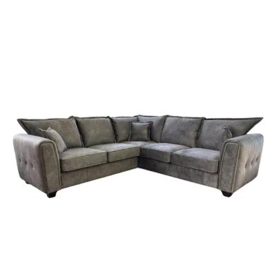 Serena Corner Sofa - Mocha Brown Fabric