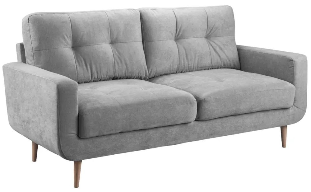 Alperton Grey Tufted 3 Seater Sofa
