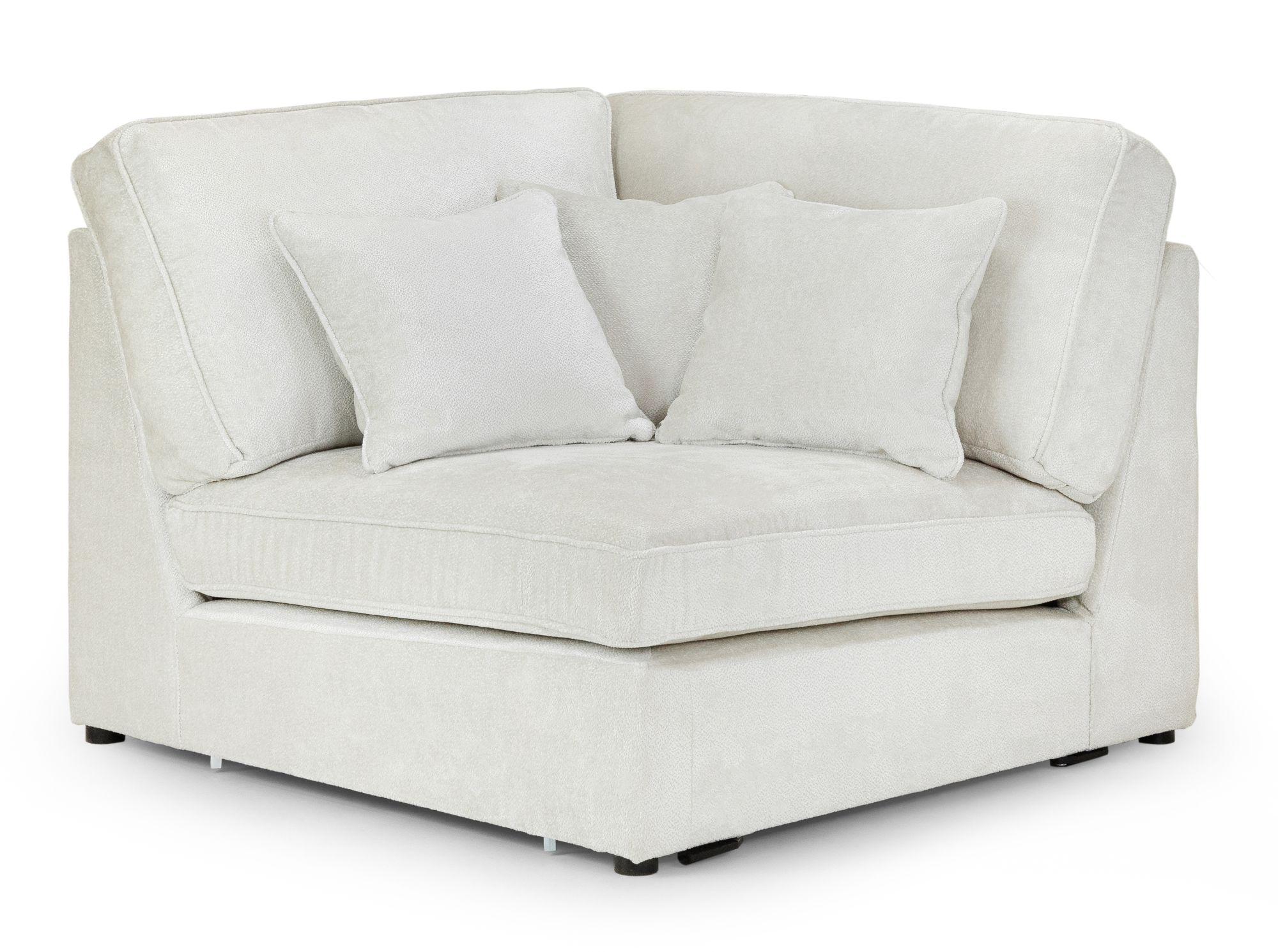 Kiana Ivory Fabric Modular Corner Sofa