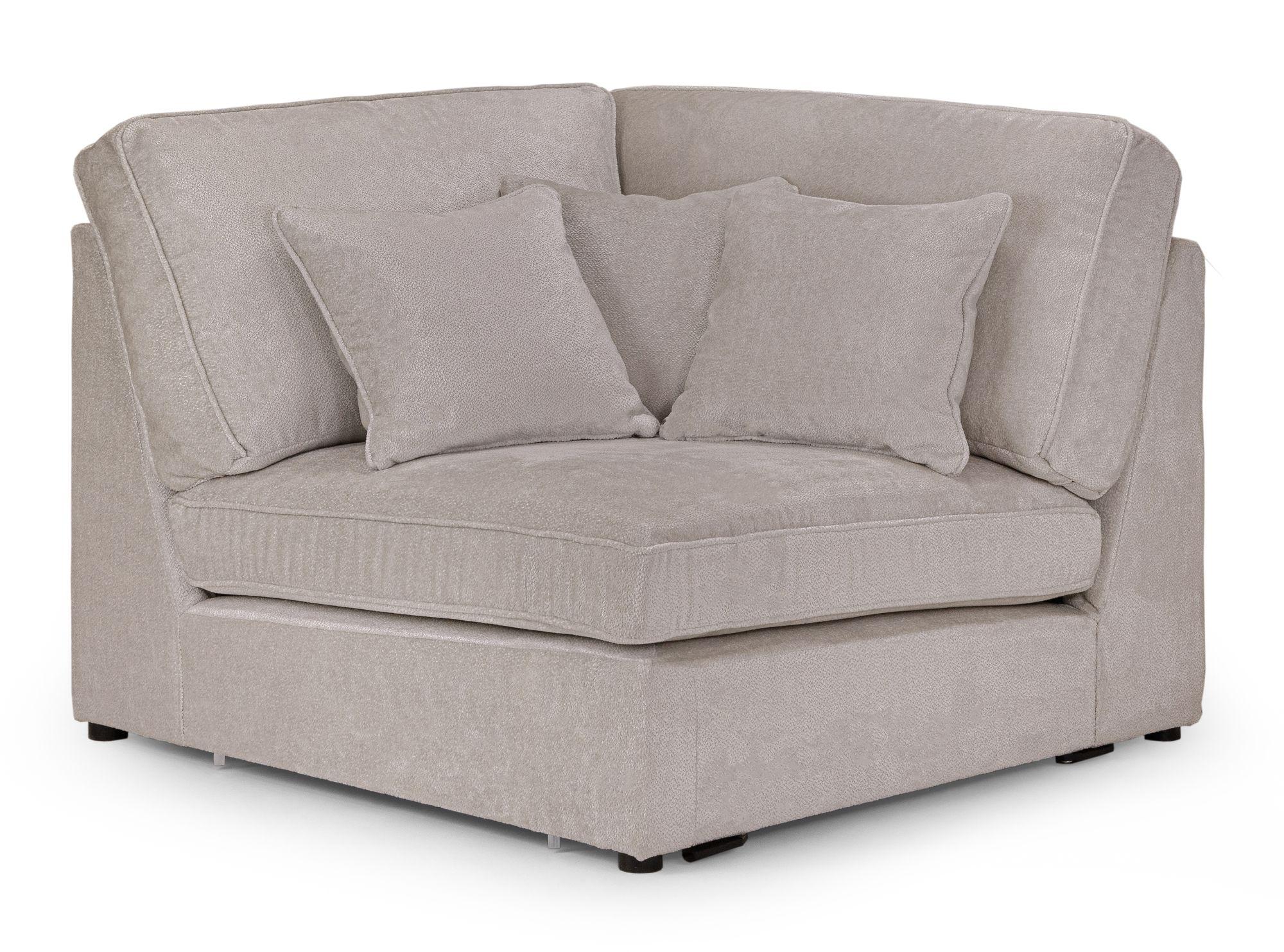Kiana Mocha Fabric Modular Corner Sofa
