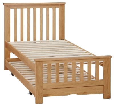 Product photograph of Eden Contemporary Oak Guest Bed from Choice Furniture Superstore