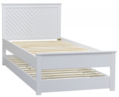 Painted Chevron Guest Bed