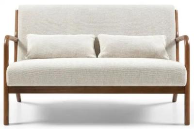 Product photograph of Inca Leto Natural Woven Chenille Fabric 2 Seater Sofa from Choice Furniture Superstore