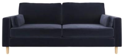 Walker Sunningdale Midnight Blue Fabric 3 Seater Sofa