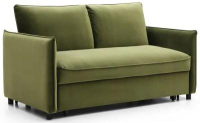 Blaire Athena Olive Velvet Fabric 2 Seater Sofa Bed