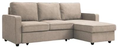 Myles Typhon Natural Weave Fabric Corner Sofa Bed