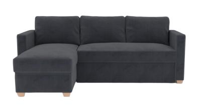 Product photograph of Oscar Sunningdale Granite Fabric Corner Sofa Bed from Choice Furniture Superstore