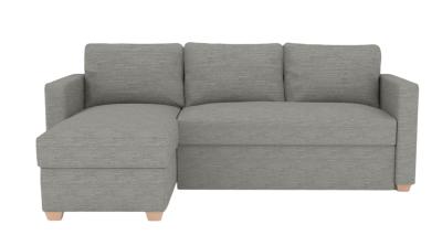 Product photograph of Oscar Dalton Steel Fabric Corner Sofa Bed from Choice Furniture Superstore