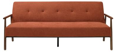 Berkeley Burnt Orange Fabric Sofa Bed