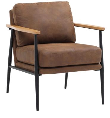 Bronx Brown Leather Armchair