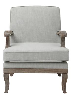 Colwell Antheia Textured Linen Cream Fabric Armchair