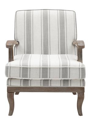 Colwell Gaia Textured Stripe Natural Fabric Armchair