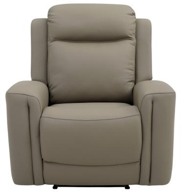 Henley Taupe Leather Electric Recliner Armchair