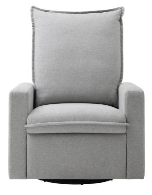 Sara Grey Fabric Swivel Recliner Armchair