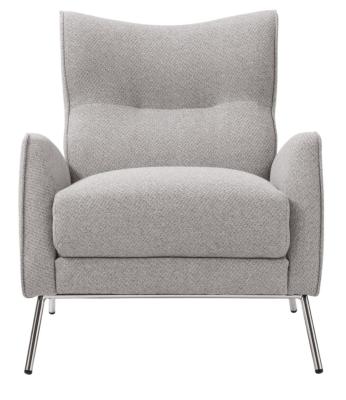 Chloe Grey Fabric Accent Armchair