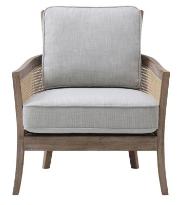 Cecilia Cream Rattan And Fabric Armchair