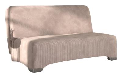 Franco Pink Lincoln Heather 2 Seater Fabric Pull Out Sofa Bed