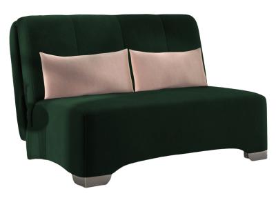 Product photograph of Orla Bottle Green Sunningdale 2 Seater Fabric Pull Out Sofa Bed from Choice Furniture Superstore