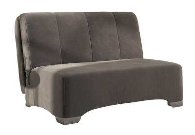 Product photograph of Orla Grey Sunningdale Granite 2 Seater Fabric Pull Out Sofa Bed from Choice Furniture Superstore