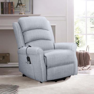Baxter Hebe Grey Textured Chenille Electric Recliner Chair Baxter Hebe Grey Textured Chenille Electric Recliner Chair