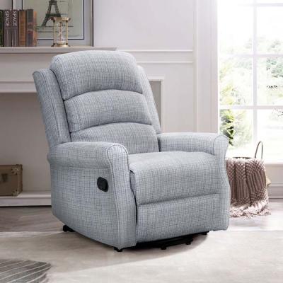 Baxter Hebe Grey Textured Chenille Manual Recliner Chair Baxter Hebe Grey Textured Chenille Manual Recliner Chair