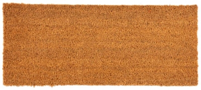 Product photograph of Astley Plain Natural Pvc Backed Coir Doormat - 25cm X 60cm from Choice Furniture Superstore