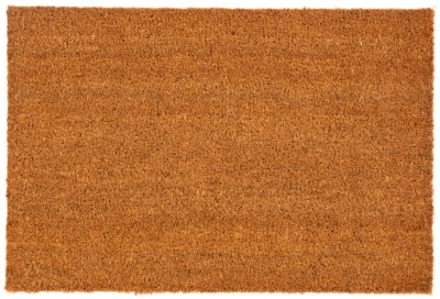 Astley Plain Natural Pvc Backed Coir Doormat 40cm X 60cm