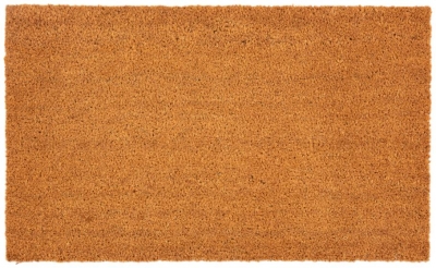 Astley Plain Natural Pvc Backed Coir Doormat 45cm X 75cm