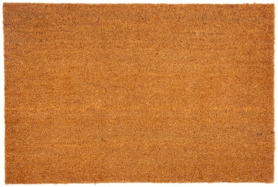 Astley Plain Natural Pvc Backed Coir Doormat 60cm X 90cm