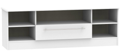 Product photograph of Sherwood 1 Drawer Wide Open Tv Unit from Choice Furniture Superstore