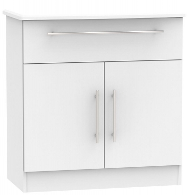Product photograph of Sherwood 2 Door 1 Drawer Narrow Sideboard from Choice Furniture Superstore