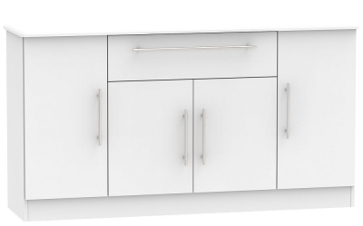 Product photograph of Sherwood 4 Door 1 Drawer Wide Sideboard from Choice Furniture Superstore