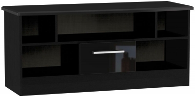 Product photograph of Knightsbridge 1 Drawer Open Tv Unit from Choice Furniture Superstore