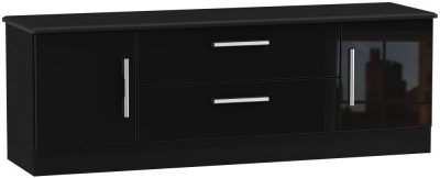 Product photograph of Knightsbridge 2 Door 2 Drawer Wide Tv Unit from Choice Furniture Superstore