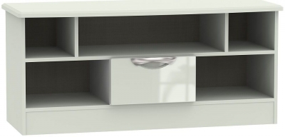 Clearance Camden High Gloss Kaschmir 1 Drawer Open Tv Unit P22