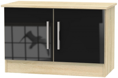 Product photograph of Contrast 2 Door Low Unit from Choice Furniture Superstore