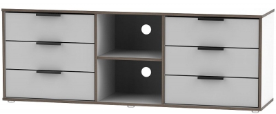 Hong Kong 6 Drawer TV Unit with Glides Legs