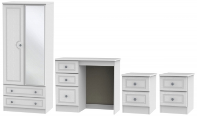 Product photograph of Pembroke 4 Piece Bedroom Set With Combi Wardrobe from Choice Furniture Superstore
