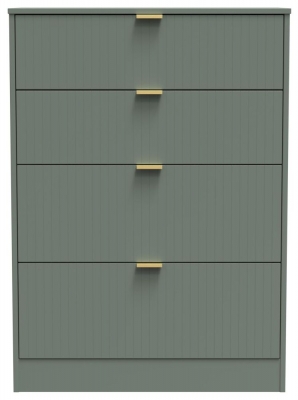 Product photograph of Nashville Reed Green 4 Drawer Deep Chest from Choice Furniture Superstore