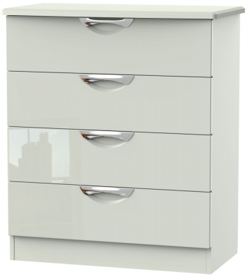 Product photograph of Camden 4 Drawer Chest - High Gloss Kaschmir from Choice Furniture Superstore